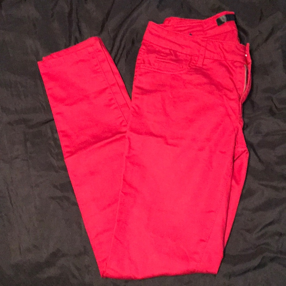 Forever 21 red skinny jeans